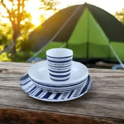 OTIX Serviessets 12 Delig STRIPES - BLUE Sale