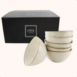 OTIX Soepkommen 6 Persoons Beige 620ml Keramiek New