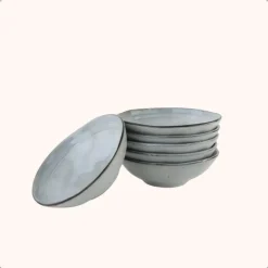 OTIX Soepkommen 6 stuks Blauw 15cm Soeptassen Keramiek BLUEBELL Best