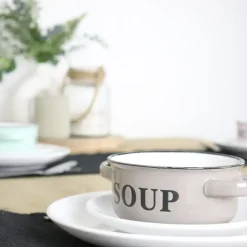 OTIX Soepkommen met Oor Set van 8 Schaaltjes 500ml Diverse Kleuren