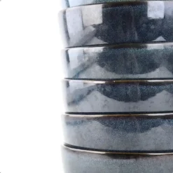 OTIX Soepkommen zonder Oor Set van 6 Schaaltjes 600ml Blauw Aardewerk EBONY Sale