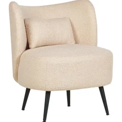Beliani OTSBY - Fauteuil - Beige - Bouclé Outlet