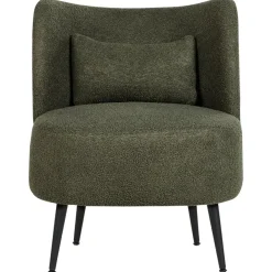 Beliani OTSBY - Fauteuil - Donkergroen - Bouclé Clearance