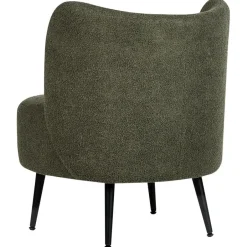 Beliani OTSBY - Fauteuil - Donkergroen - Bouclé Clearance
