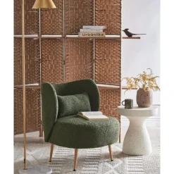 Beliani OTSBY II - Fauteuil - Donkergroen - Bouclé Hot