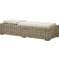 Beliani PALESE - Ligstoel - Taupe - Rotan Discount