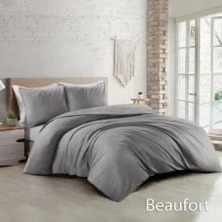 Papillon Beaufort Dekbedovertrek - Lits-jumeaux - 240x200/220 cm - Grijs Discount