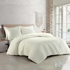 Papillon dekbedovertrek Billy - 140x200/220 cm - Ivoor Discount