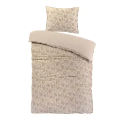 Papillon dekbedovertrek Freya - 140x200/220 - Beige Clearance