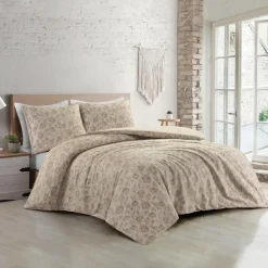 Papillon dekbedovertrek Freya - 140x200/220 - Beige Clearance