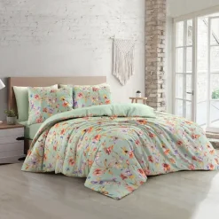 Papillon dekbedovertrek Nora- 200x200/220- groen New