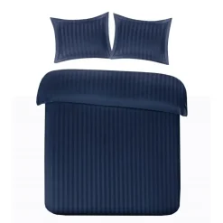 Papillon dekbedovertrek Satijn Streep - 200x200/220 cm - Blauw Outlet