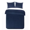 Papillon dekbedovertrek Satijn Streep - 240x200/220 cm - Blauw