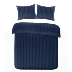 Papillon dekbedovertrek Satijn Streep - 240x200/220 cm - Blauw