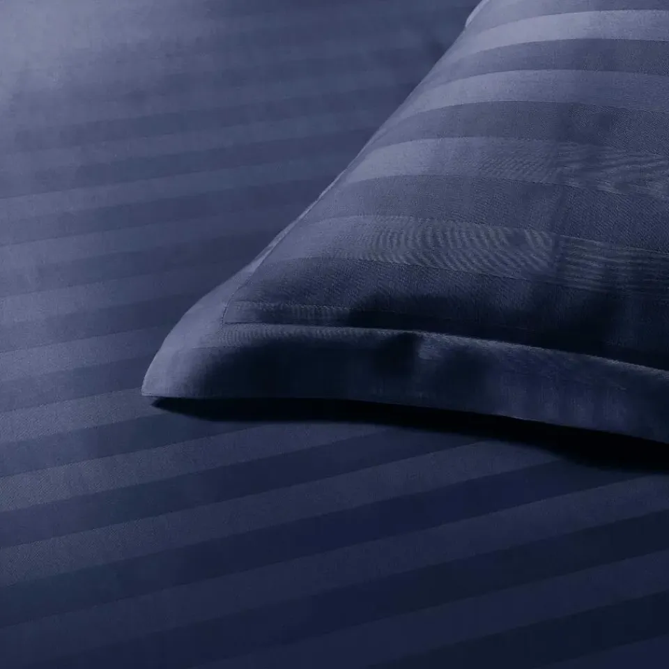 Papillon dekbedovertrek Satijn Streep - 240x200/220 cm - Blauw