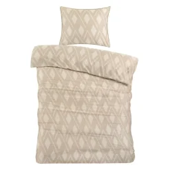 Papillon Jip Dekbedovertrek - Eenpersoons - 140x200/220 cm - Beige Outlet