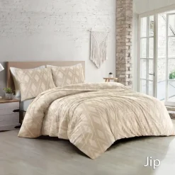 Papillon Jip Dekbedovertrek - Eenpersoons - 140x200/220 cm - Beige Outlet