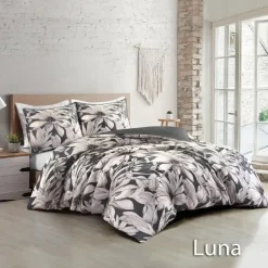 Papillon Luna Dekbedovertrek - Lits-jumeaux - 240x200/220 cm - Navy Hot