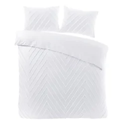 Papillon Valencia Dekbedovertrek - Lits-jumeaux - 240x200/220 cm - Wit New
