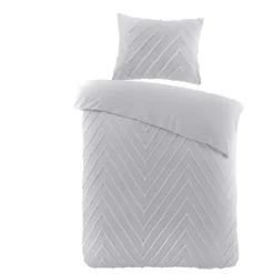 Papillon Valencia Dekbedovertrek - Eenpersoons - 140x200/220 cm - Grijs