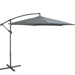 Merkloos Parasol - duurzame Zweefparasol Ø300 cm – Kantelbaar - 3 meter doorsnede - Grijs Outlet