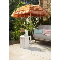 Leen Bakker Parasol Palm Beach - terracotta - Ø200 cm Online
