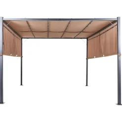 Beliani PARGA - Tuinpaviljoen - Bruin - Polyester Clearance