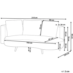 Leen Bakker PARORI - Tuinbank 3-zits - Beige - Rechtszijdig - Olefine Sale