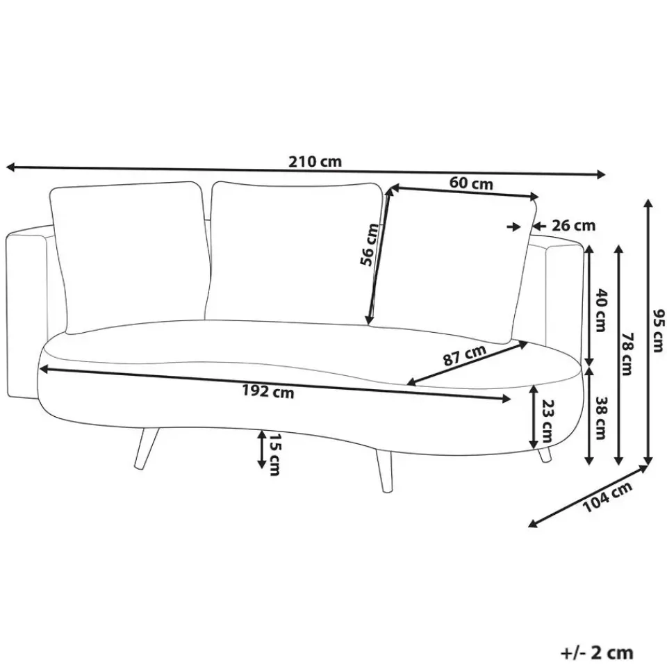 Leen Bakker PARORI - Tuinbank 3-zits - Beige - Rechtszijdig - Olefine Sale