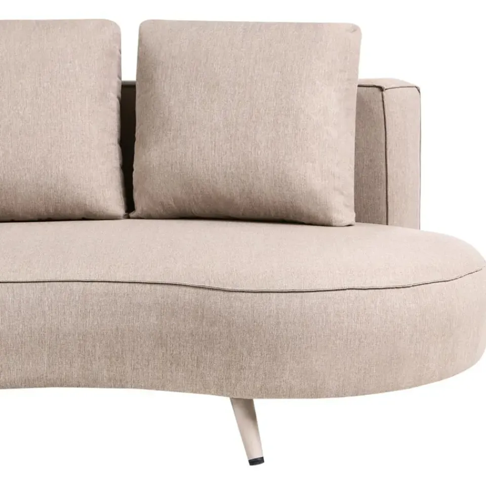 Leen Bakker PARORI - Tuinbank 3-zits - Beige - Rechtszijdig - Olefine Sale