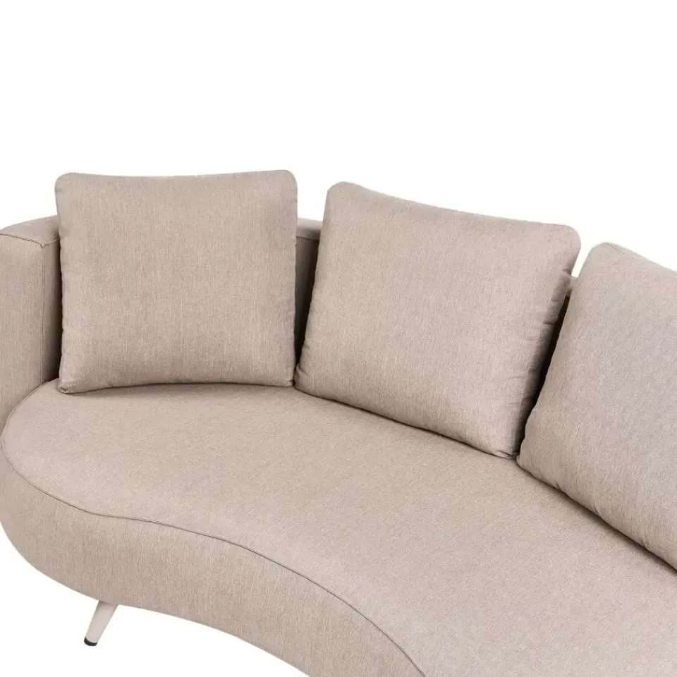 Leen Bakker PARORI - Tuinbank 3-zits - Beige - Rechtszijdig - Olefine Sale