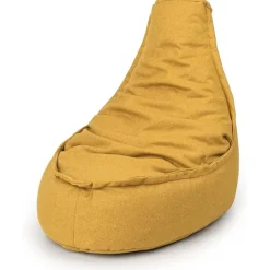 Parya - Zitzak Stoel Duurzaam - 100% Gerecyclede Petflessen - Geel - Junior Outlet