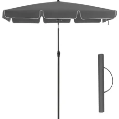Parya Garden - rechthoekige parasol - Grijs - met Tas New