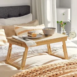 Parya Home - Houten Laptoptafel - Bamboe - Bruin Online