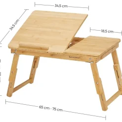 Parya Home - Houten Laptoptafel - Bamboe - Bruin Online