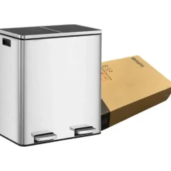 Bobbel Home Parya Home - Prullenbak 60L - Roestvrij Staal New