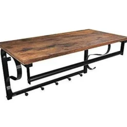 Parya Home - Wandkapstok - Metaal - Bruin Best