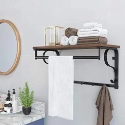 Parya Home - Wandkapstok - Metaal - Bruin Best