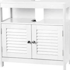 Bobbel Home Parya Home - Wastafelonderkast -Badkamerkast - 2 Deuren - Wit New