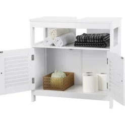 Bobbel Home Parya Home - Wastafelonderkast -Badkamerkast - 2 Deuren - Wit New