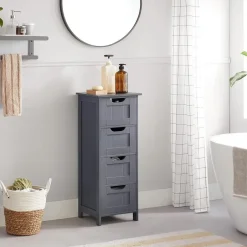 Parya Home Badkamerkast, badkamerkast, zijkast met 4 laden Hot