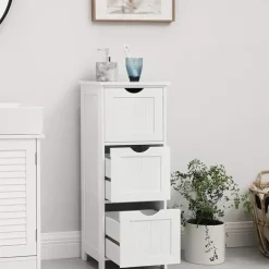 Parya Home Badkamerkast, badkamerkast, zijkast met 4 laden New