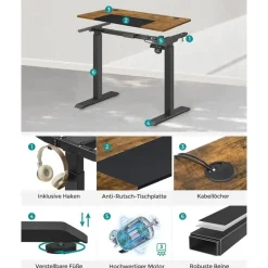 Parya Home Elektrisch Verstelbaar Bureau - Hoogte Verstelbaar Sale