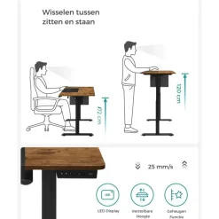 Parya Home Elektrisch Verstelbaar Bureau - Hoogte Verstelbaar Sale
