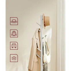 Parya Home Kapstok – Kledingrek van massief hout met 8 haken Sale