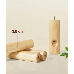 Parya Home Kapstok – Kledingrek van massief hout met 8 haken Sale