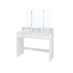 Parya Home Kaptafel, kaptafel met opklapbare spiegel en 2 laden