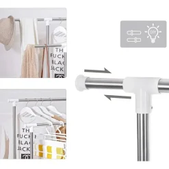 Parya Home Kledingrek Tweedelig - Uitschuifbaar Hot