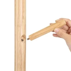 Parya Home Massief Houten Kapstok – kledingrek met 8 haken Best