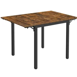 Parya Home Opvouwbare eettafel Vintage Bruin/Zwart Sale